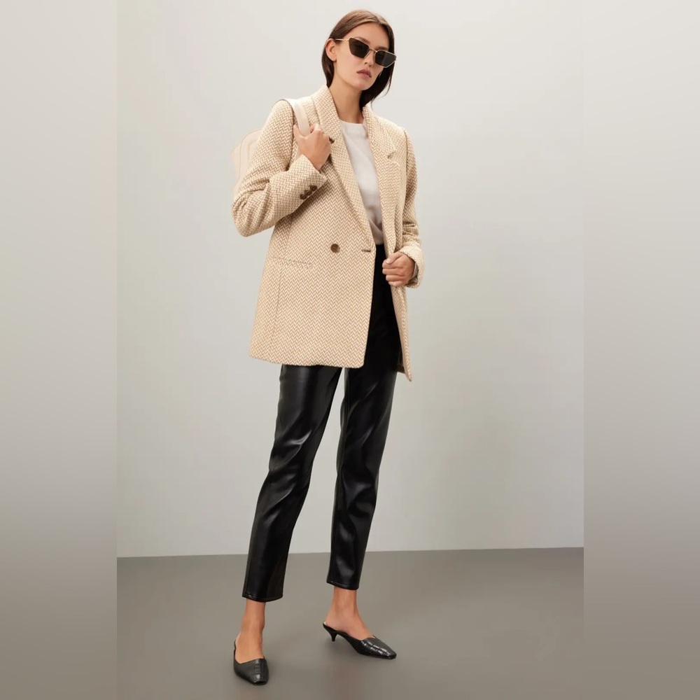 $450 NWT ANINE BING FISHBONE BLAZER VINCE NEIMAN MARCUS LACADEMIE REVOLVE SUIT